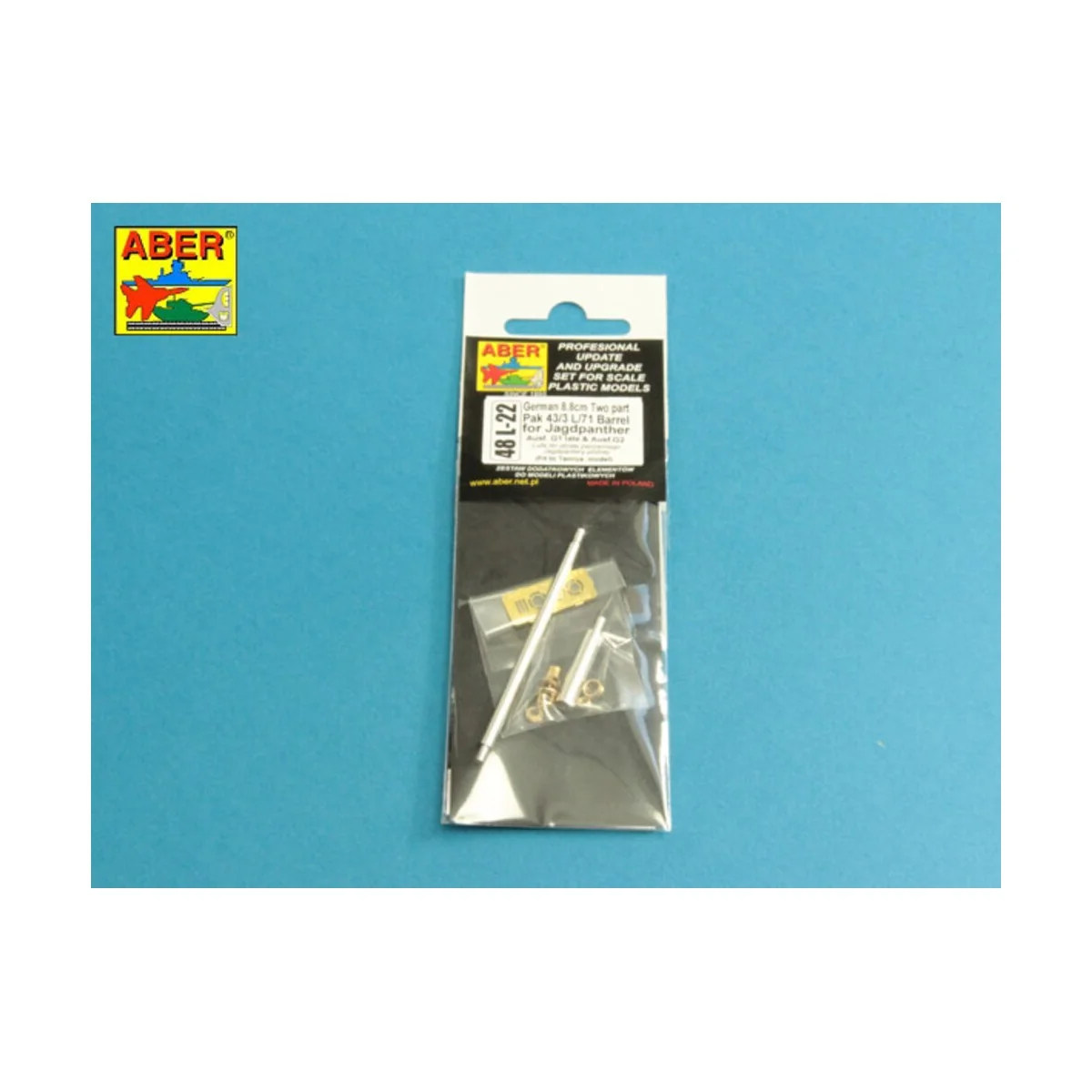 German Two part 8, 8cm Pak 43/3 (L/71) Barrel for Jagdpanther G1-La...