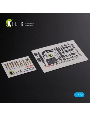 Ju-88 A-1 interior 3D decals for Revell kit, 1/72 - Kelik K72106