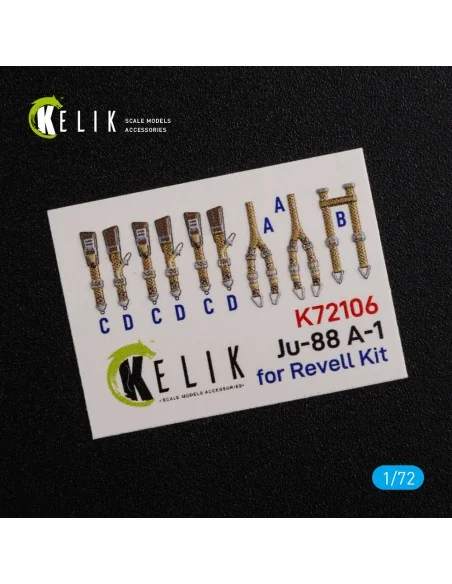 [NO_DESC] Ju-88 A-1 interior 3D decals for Revell kit, 1/72 - Kelik...