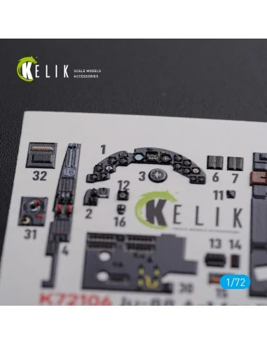Ju-88 A-1 interior 3D decals for Revell kit, 1/72 - Kelik K72106