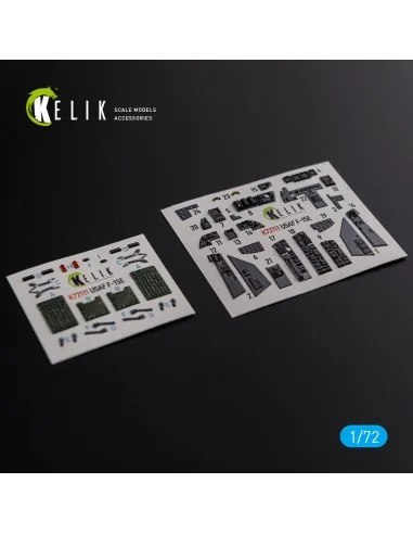 F-15E interior 3D decals for Academy kit, 1/72 - Kelik K72111