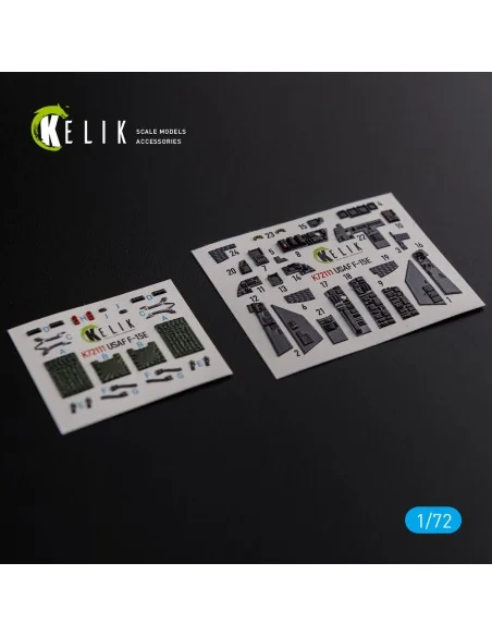 [NO_DESC] F-15E interior 3D decals for Academy kit, 1/72 - Kelik K7...