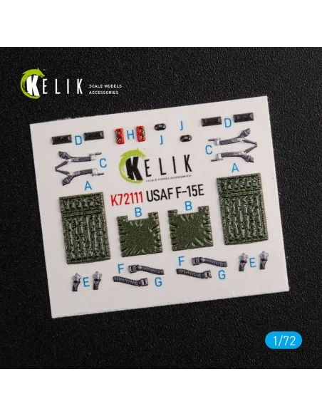F-15E interior 3D decals for Academy kit, 1/72 - Kelik K72111