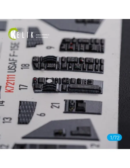 F-15E interior 3D decals for Academy kit, 1/72 - Kelik K72111