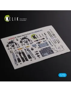 F-106A Delta Dart interior 3D decals for Meng kit, 1/72 - Kelik K72112