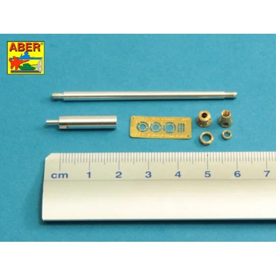 German Two part 8,8cm Pak 43/3 (L/71) Barrel for Jagdpanther G1-Lat...