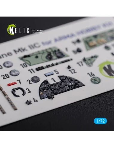 Hurricane Mk IIC interior 3D decals for Arma Hobby kit, 1/72 - Keli...