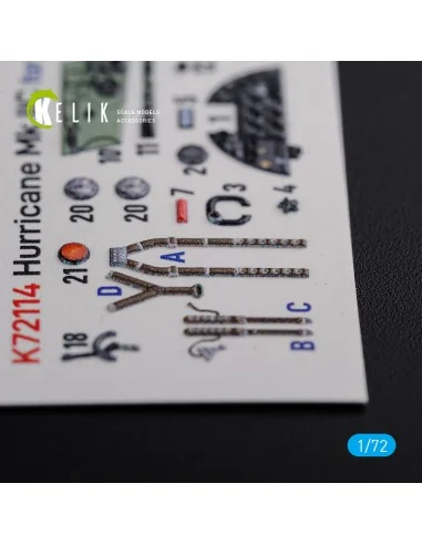Hurricane Mk IIC interior 3D decals for Arma Hobby kit, 1/72 - Keli...