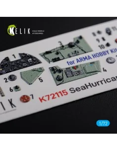 Sea Hurricane Mk I interior 3D decals for Arma Hobby kit, 1/72 - Ke... 2