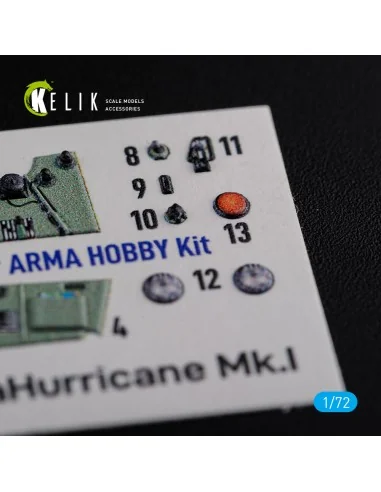 Sea Hurricane Mk I interior 3D decals for Arma Hobby kit, 1/72 - Ke...