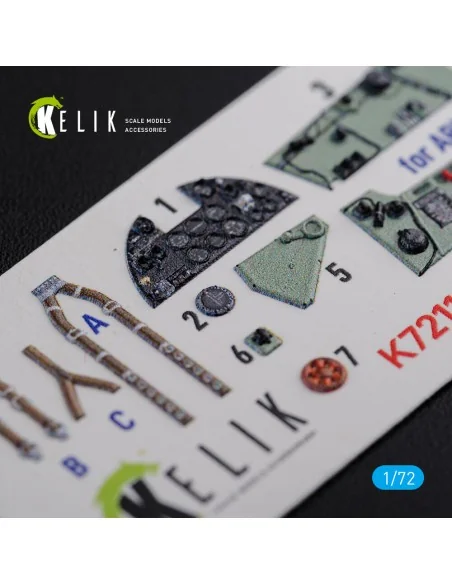 Sea Hurricane Mk I interior 3D decals for Arma Hobby kit, 1/72 - Ke...