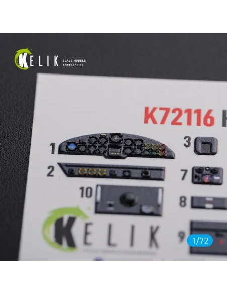 He-111 H6 interior 3D decals for Airfix kit, 1/72 - Kelik K72116