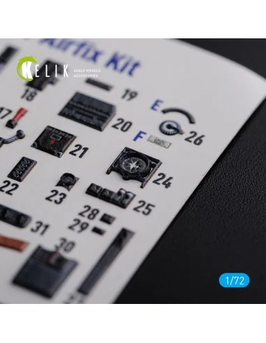 He-111 H6 interior 3D decals for Airfix kit, 1/72 - Kelik K72116