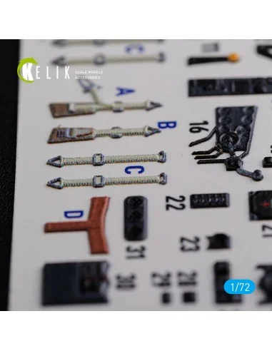 He-111 H6 interior 3D decals for Airfix kit, 1/72 - Kelik K72116
