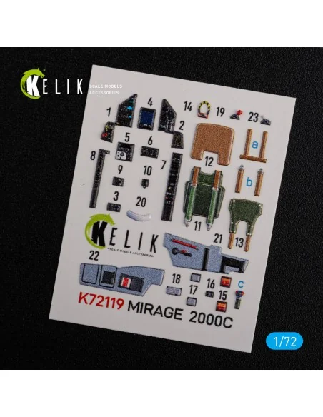 [NO_DESC] Mirage 2000C interior 3D decals forModelSvit kit, 1/72 - ...