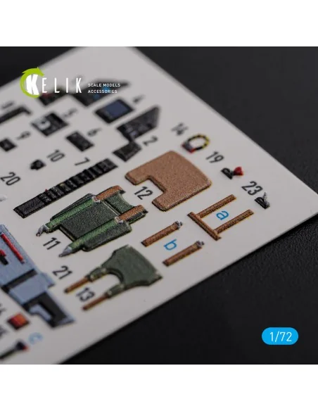 Mirage 2000C interior 3D decals forModelSvit kit, 1/72 - Kelik K72119