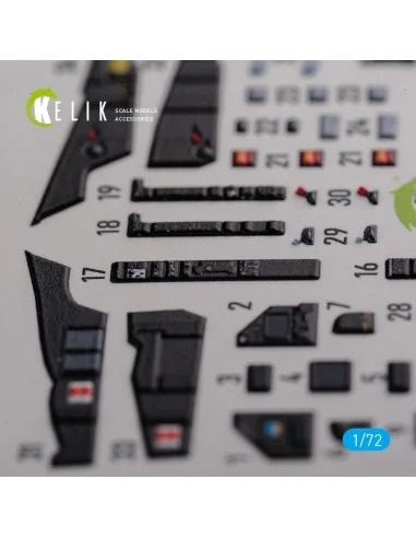 Mirage 2000D interior 3D decals forModelSvit kit, 1/72 - Kelik K72120