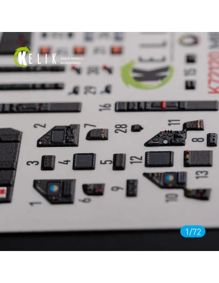 Mirage 2000D interior 3D decals forModelSvit kit, 1/72 - Kelik K72120