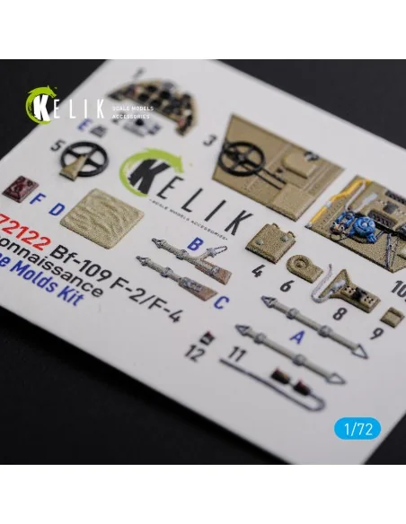 BF109-F2/F4 reconnaissance interior 3D decals for Fine Molds kit, 1...