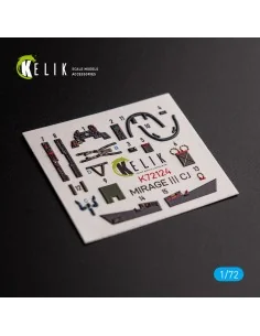 MIRAGE III CJ - interior 3D decals for SpecialHobby kit, 1/72 - Kel...