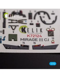 MIRAGE III CJ - interior 3D decals for SpecialHobby kit, 1/72 - Kel... 2
