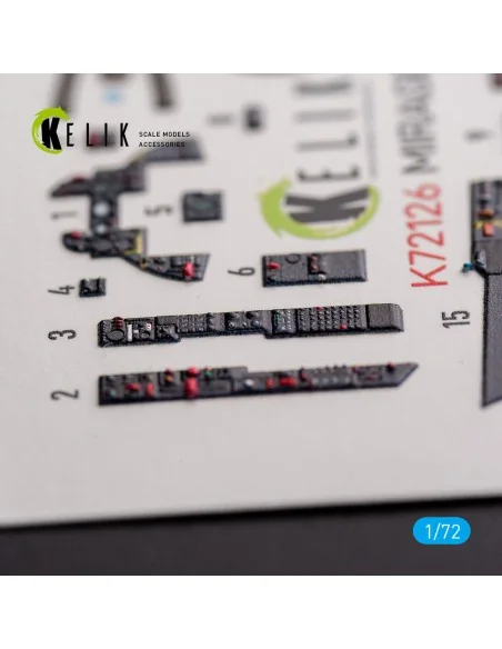 MIRAGE III C - interior 3D decals for Modelsvit kit, 1/72 - Kelik K...