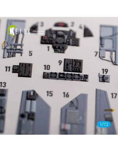 FG.1 Phantom - interior 3D decals for Airfix kit, 1/72 - Kelik K72127