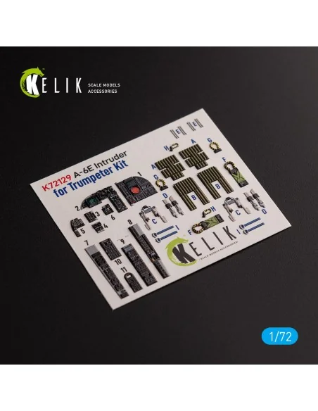 A-6E Intruder - interior 3D decals for Trumpeter kit, 1/72 - Kelik ...