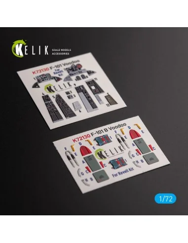 F-101 Voodoo - interior 3D decals for Revell kit, 1/72 - Kelik K72130
