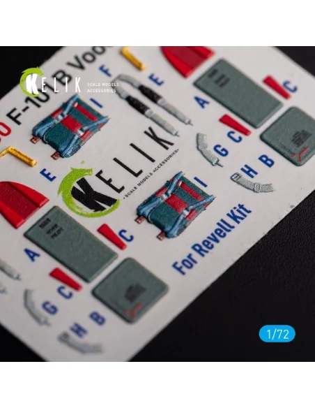 F-101 Voodoo - interior 3D decals for Revell kit, 1/72 - Kelik K72130