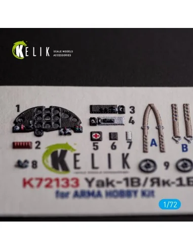 [NO_DESC] Yak-1B - interior 3D decals for Arma Hobby kit, 1/72 - Ke...