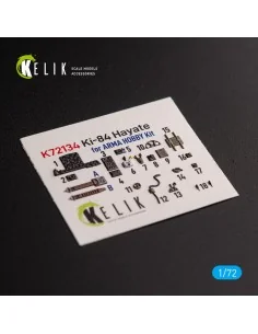 Ki-84 Hayate - interior 3D decals for Arma Hobby kit, 1/72 - Kelik ...