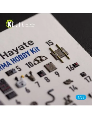 Ki-84 Hayate - interior 3D decals for Arma Hobby kit, 1/72 - Kelik ...