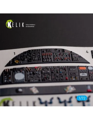 AVRO VULCAN B.2 Rear cockpit - interior 3D decals for Airfix kit, 1...