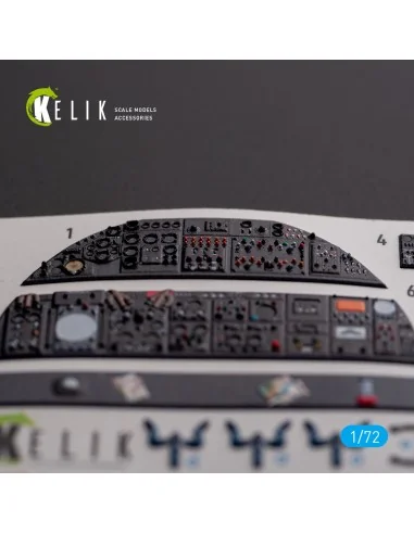 AVRO VULCAN B.2 Rear cockpit - interior 3D decals for Airfix kit, 1...