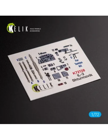 [NO_DESC] Il-2 Shturmovik - interior 3D decals for Tamiya kit, 1/72...