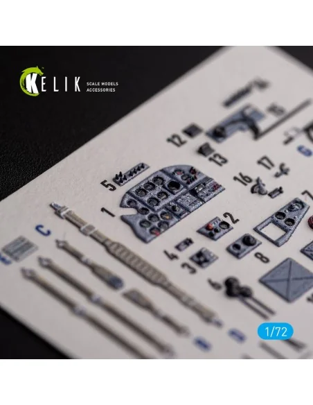 Il-2 Shturmovik - interior 3D decals for Tamiya kit, 1/72 - Kelik K...