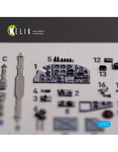 Il-2 Shturmovik - interior 3D decals for Tamiya kit, 1/72 - Kelik K...