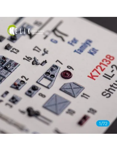 [NO_DESC] Il-2 Shturmovik - interior 3D decals for Tamiya kit, 1/72...