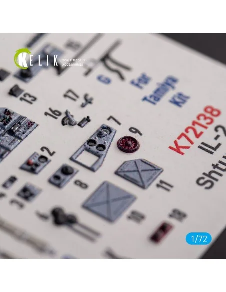Il-2 Shturmovik - interior 3D decals for Tamiya kit, 1/72 - Kelik K...
