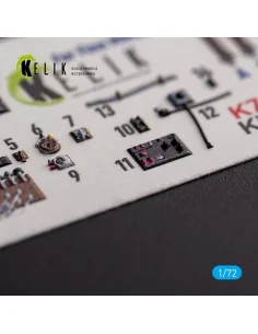 Ki-100-I - interior 3D decals for FineMolds kit, 1/72 - Kelik K72140 2