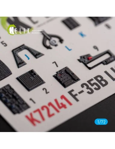 [NO_DESC] F-35B - interior 3D decals for Tamiya kit, 1/72 - Kelik K...