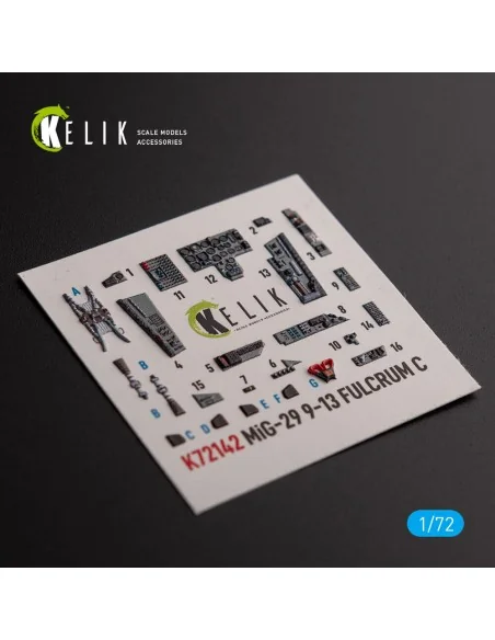 Mig-29 Fulcrum-C 9-13 interior 3D decals for GWH kit, 1/72 - Kelik ...