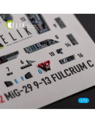 [NO_DESC] Mig-29 Fulcrum-C 9-13 interior 3D decals for GWH kit, 1/7...
