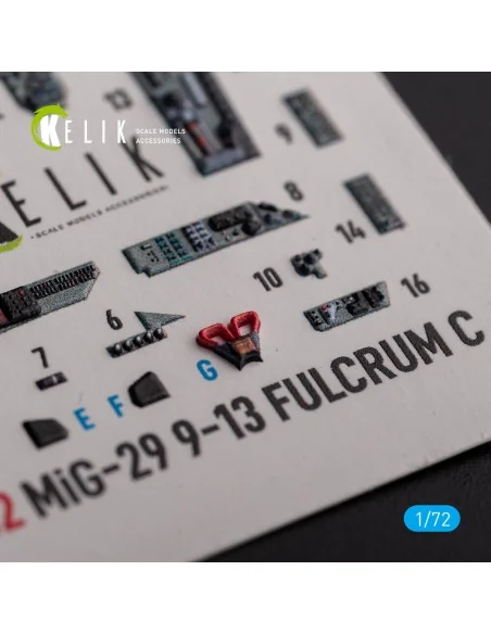 [NO_DESC] Mig-29 Fulcrum-C 9-13 interior 3D decals for GWH kit, 1/7...
