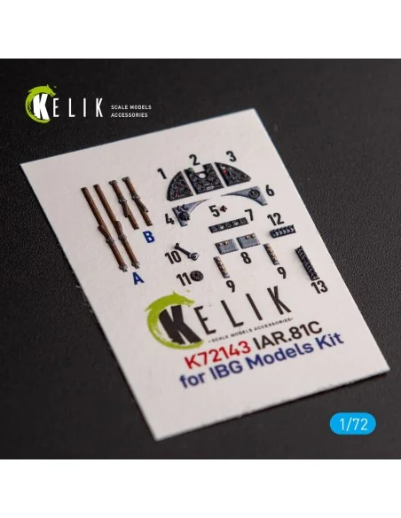 IAR.81c - interior 3D decals for IBG Models kit, 1/72 - Kelik K72143