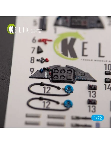 Me 163 B/S Komet - interior 3D decals for Hobby 2000/Academy kit, 1...