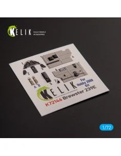 Brewster 239E - interior 3D decals for Hobby 2000/Hasegawa kit, 1/7...