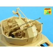 German Flak 38 barrels for Wirbelwind, 1/48 - Aber Models 48 L-24