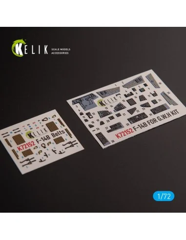 F-14B - interior 3D decals for GWH kit, 1/72 - Kelik K72152